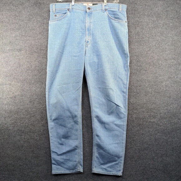 Levi's Signature Men's Flex Denim Straight Jeans Blue 42x32 5-Pocket Zip Fly - Picture 2 of 13